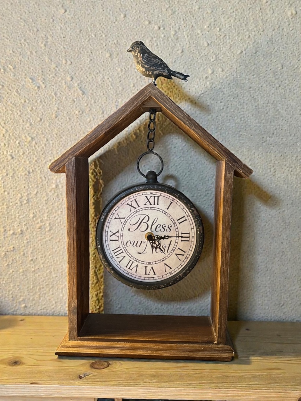 Bless or mess bird clock bird